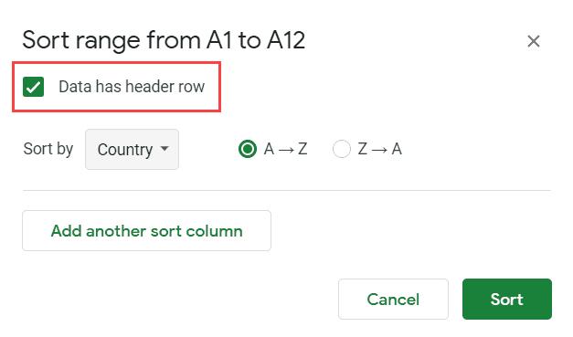 Hướng dẫn cách sắp xếp thứ tự bảng chữ cái trong Google Sheets